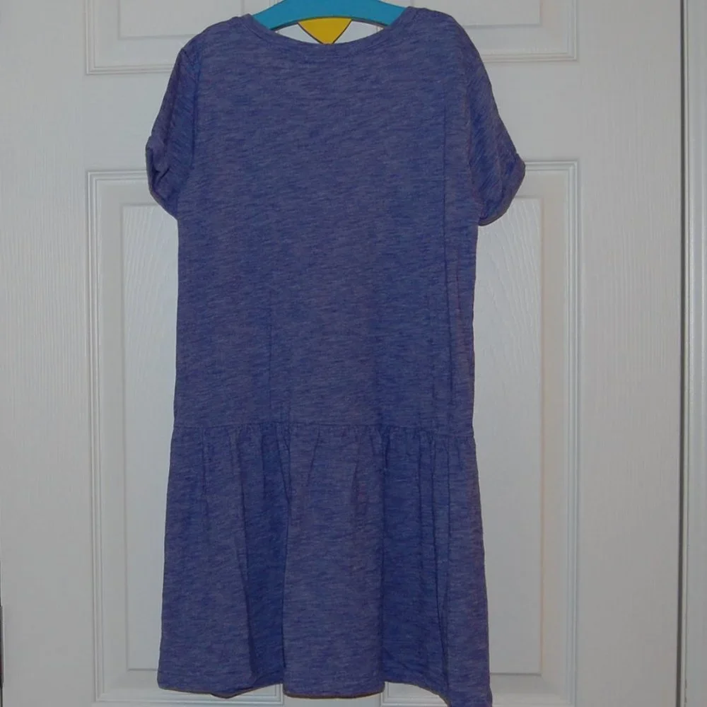 GAP Girls Size L (10), Drapey Dress, Short Sleeve, Flared-Elastic Below Waist
